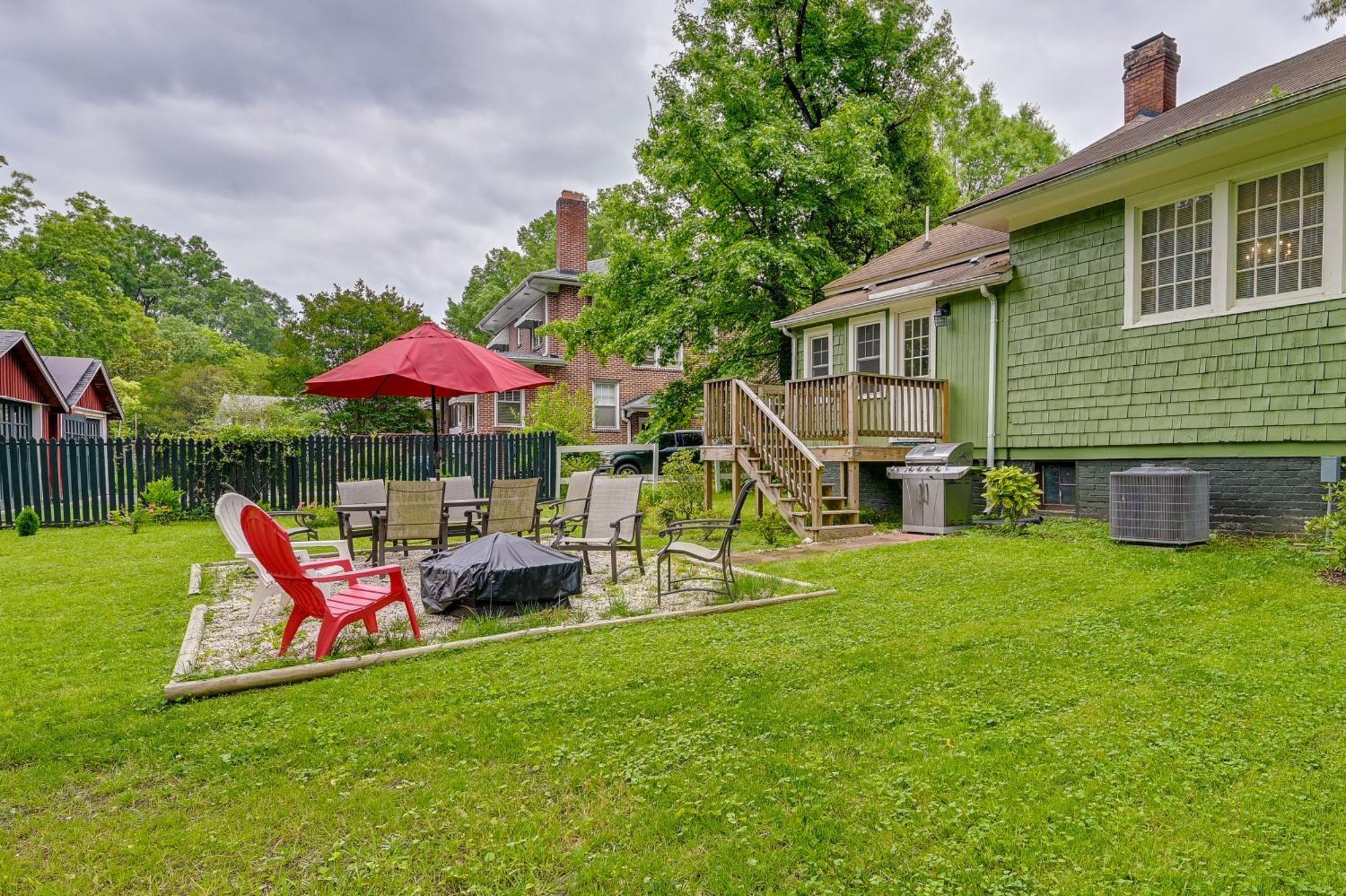 Cozy Casa Verde Getaway - 1 Mi To Uncg Campus Villa Greensboro Exterior photo