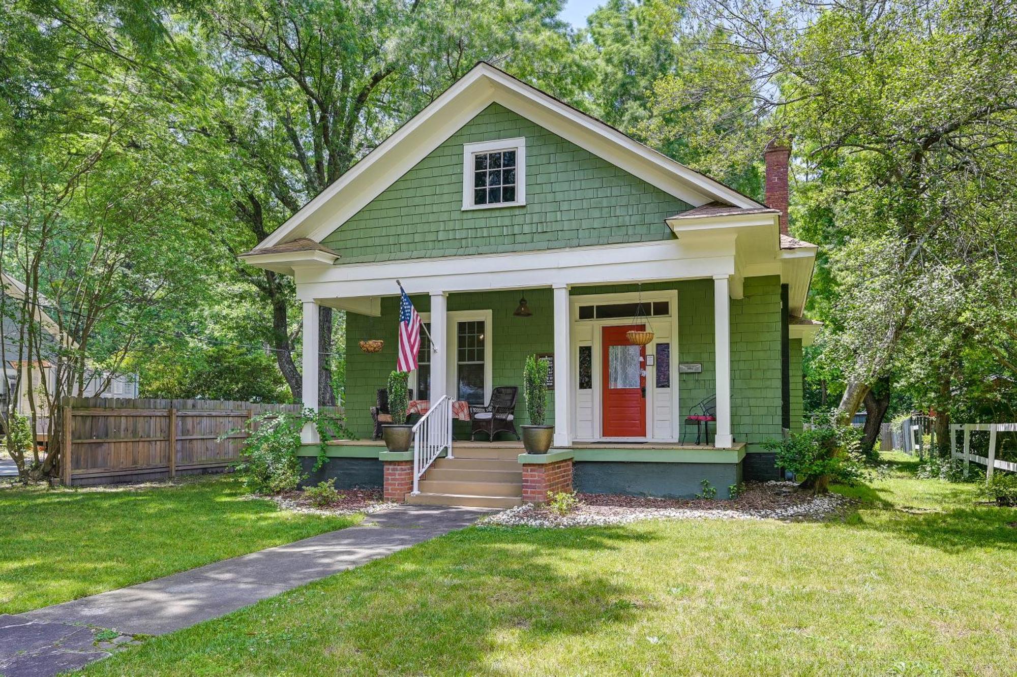 Cozy Casa Verde Getaway - 1 Mi To Uncg Campus Villa Greensboro Exterior photo